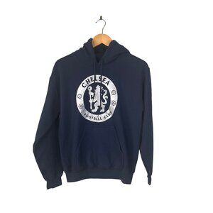 Chelsea Football Club/ Soccer Hoodie Blue Silver Hoodie Men's Sz. S